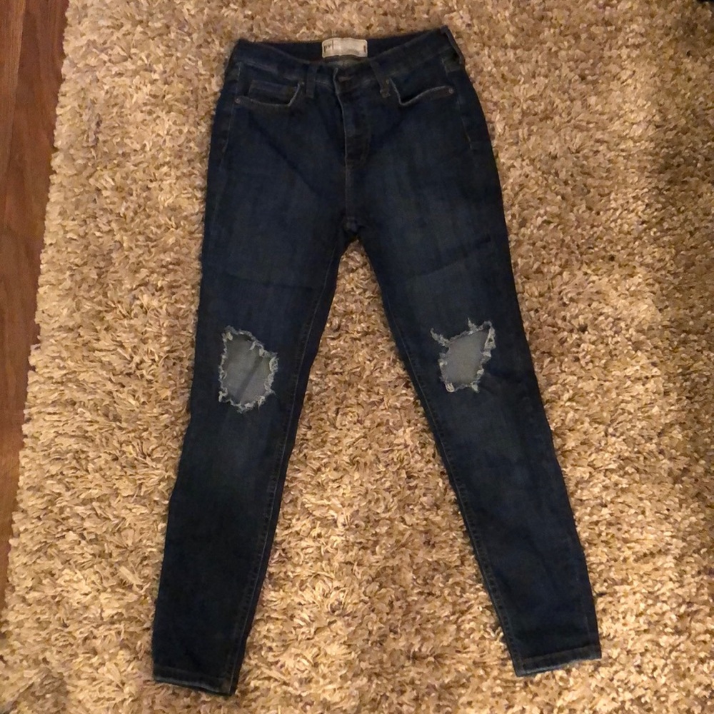 Free people busted knee jeans